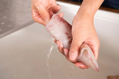 皮つきのままざっと水で洗えばOK！