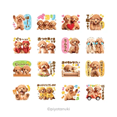 使いやすい「トイプー」のスタンプを無料でゲットできるチャンス！