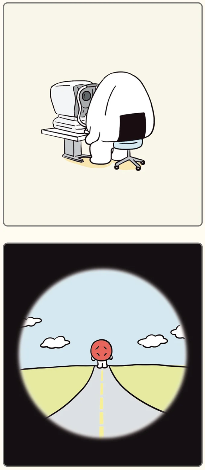目の検査
