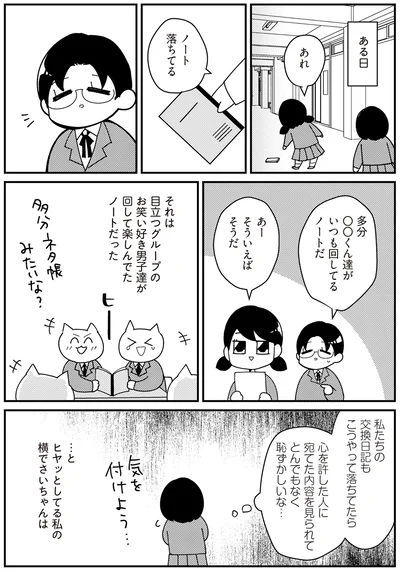いつも回してるノートだ