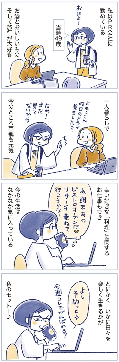 今の生活はなかなか気に入っている