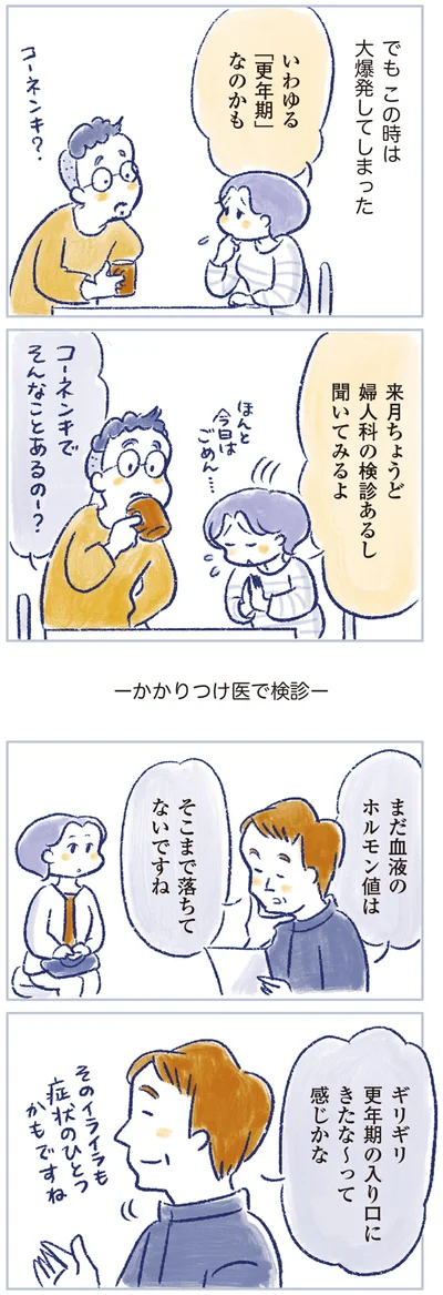 いわゆる「更年期」なのかも