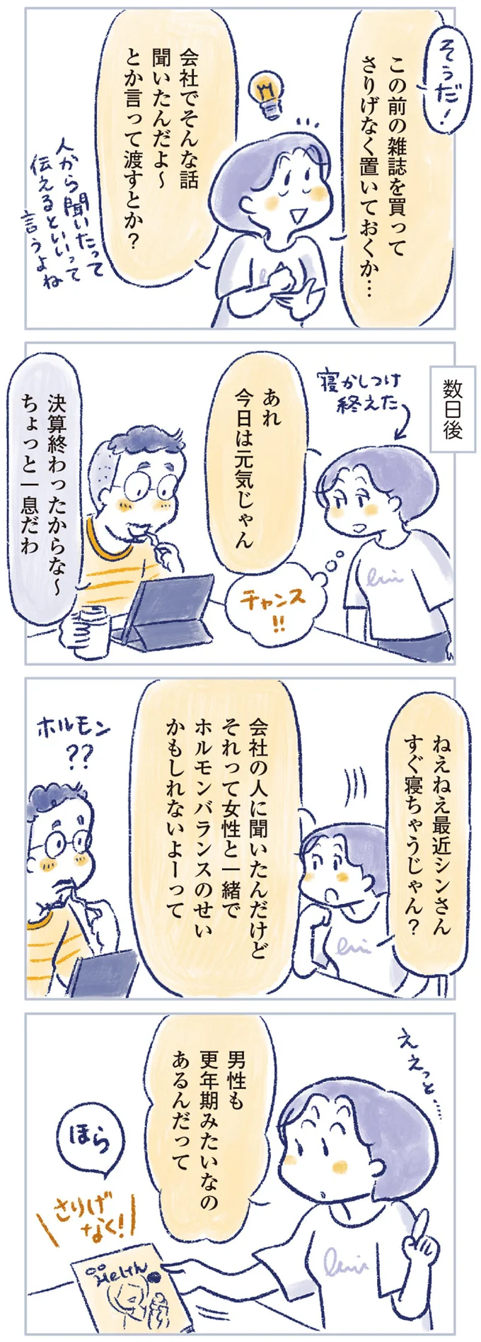 男性も更年期みたいなのあるんだって