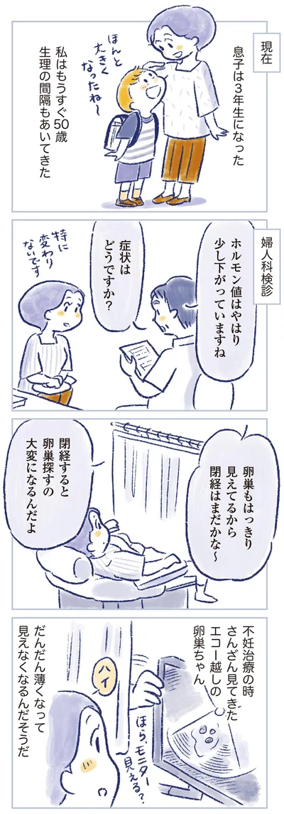 生理の間隔もあいてきた