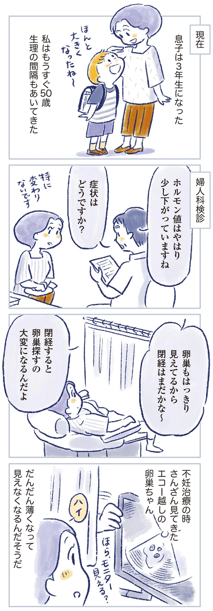生理の間隔もあいてきた