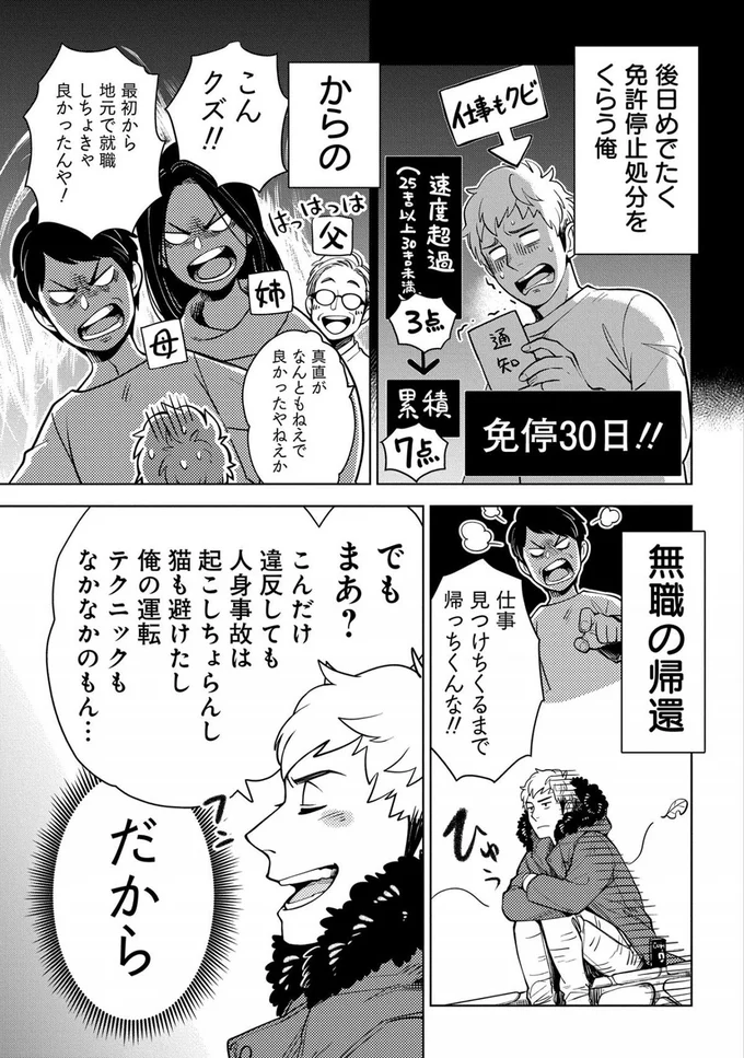 めでたく免許停止処分をくらう俺
