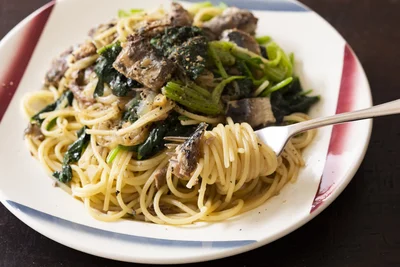 貧血予防に！鉄補給に便利な「いわし缶」で栄養満点パスタ