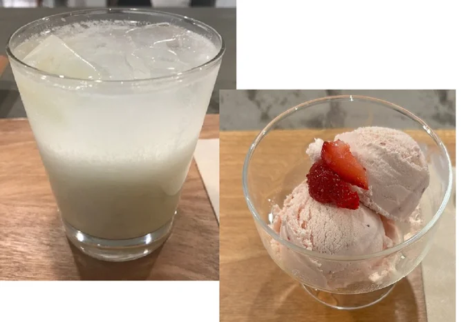 「ヨーグルトソーダ」&「フローズンヨーグルトアイスクリーム」