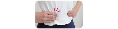4本の指の腹を使ってしっかり押し込む