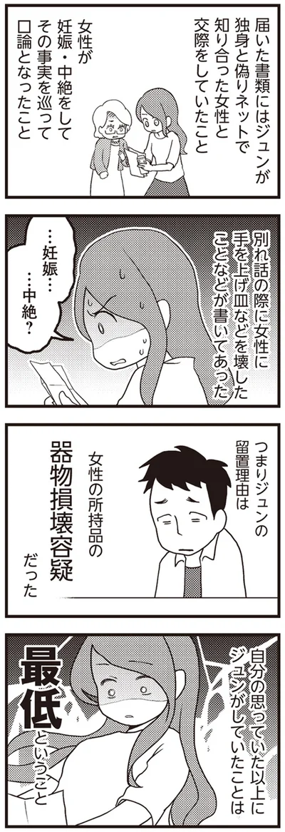 ネットで知り合った女性と交際をしていた