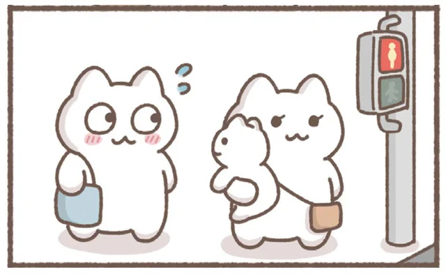 抱っこされている赤ちゃんがカワイイ！熱い視線を送っていると？／毎日がんばっていきる、えらい（24）