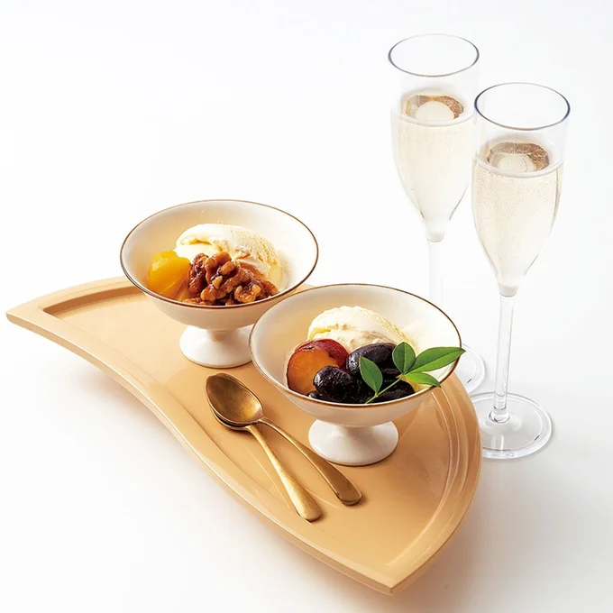 アイスクリームと合わせても