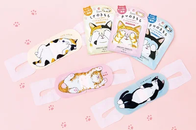 「ネコのきもち ホットアイマスク」イメージ
