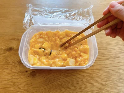 一度取り出して全体を混ぜると、加熱ムラがなくなる
