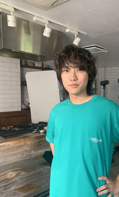 現場に遊びきてくれました。とても礼儀正しく、素敵な長男さん！
