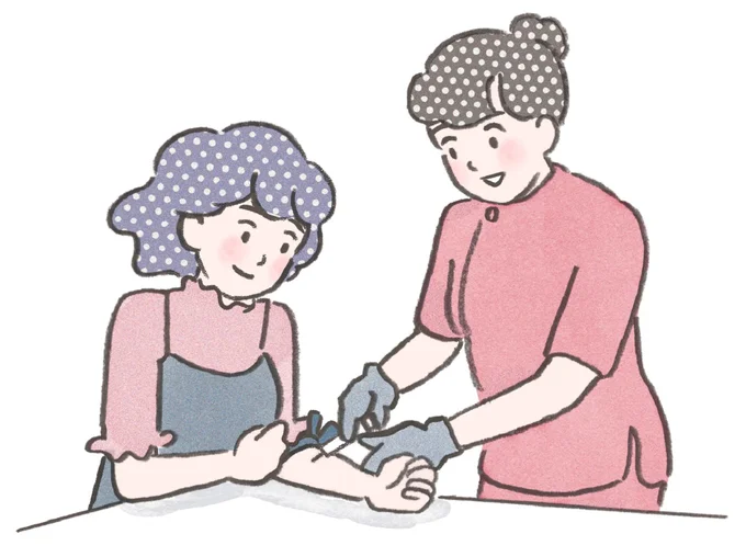 まずは採血。これで更年期障害かどうかが分かる!