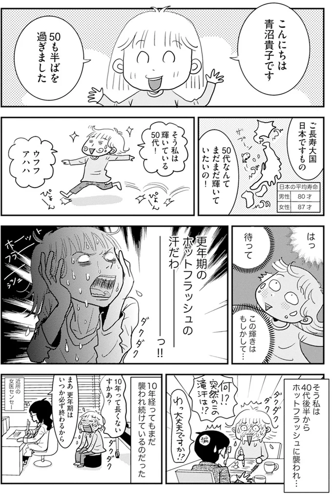 40代後半からホットフラッシュに襲われ…