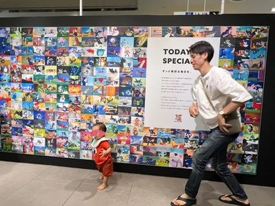 トムとジェリー展にお出かけ▶どこまでも歩いていく息子くんと追いかけるパパ（⇒次へ）