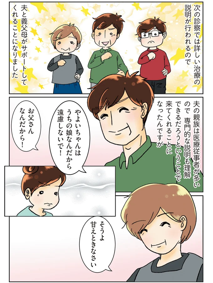 闘病生活をサポートしてくれる義父母