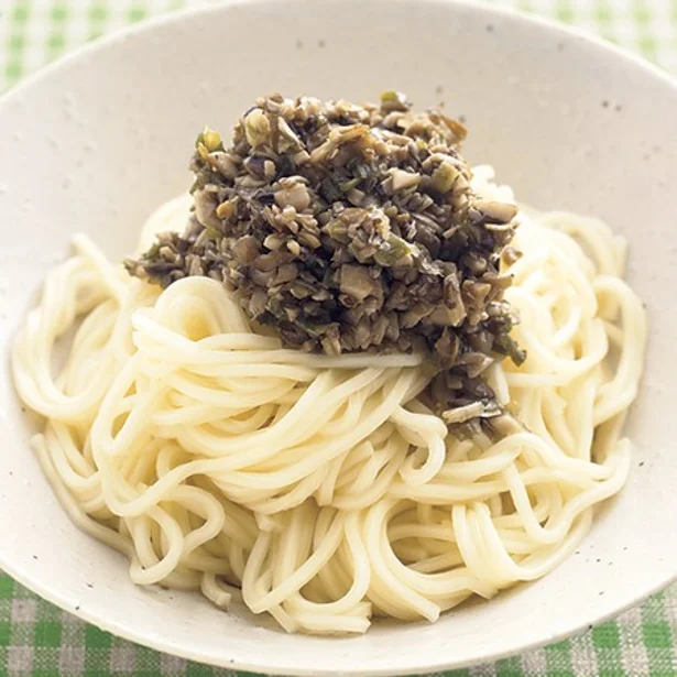 「きのこねぎあえ麺」 レタスクラブニュースより