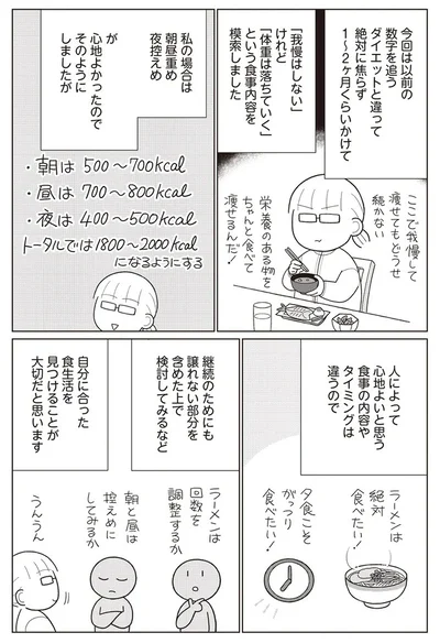 『痩せるより大切なことに気づいたら、人生で一番楽に17kgのダイエットに成功しました』より
