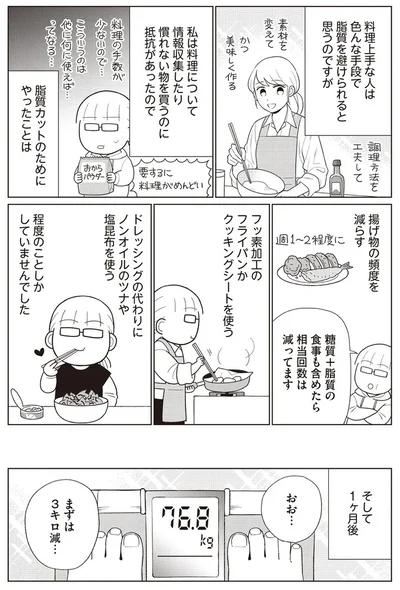 『痩せるより大切なことに気づいたら、人生で一番楽に17kgのダイエットに成功しました』より