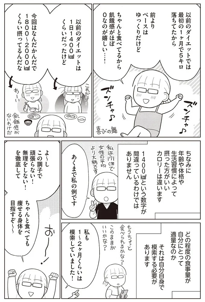 『痩せるより大切なことに気づいたら、人生で一番楽に17kgのダイエットに成功しました』より