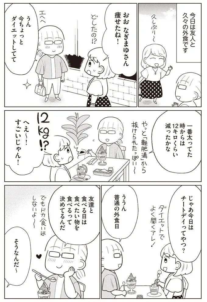 『痩せるより大切なことに気づいたら、人生で一番楽に17kgのダイエットに成功しました』より