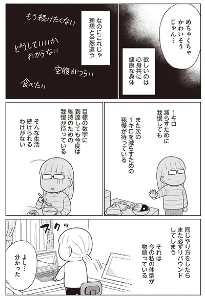  痩せるより大切なことに気づいたら、人生で一番楽に17kgのダイエットに成功しました』より