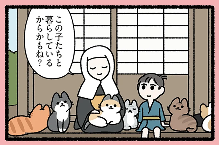 【八百比丘尼とねこ】不老不死と噂される女性。村の少年が若さの秘訣を問うてみると／みっけ！ねこむかしばなし（5）