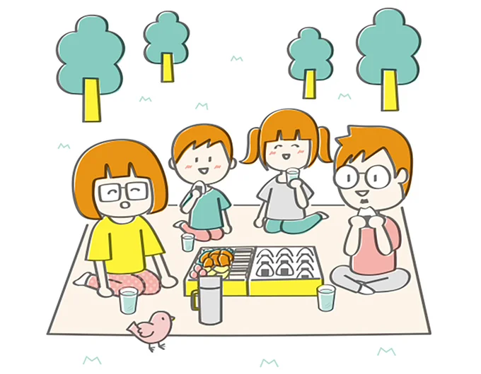 ハイキングに4人家族で行くなら