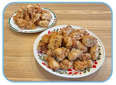 山盛り唐揚げ