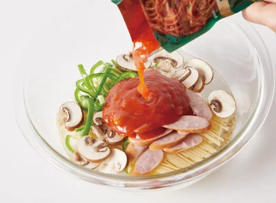 市販のパスタ＆耐熱ボウルでパスタがラクチン！