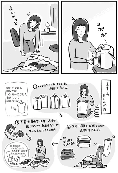 まきこのたたみかた