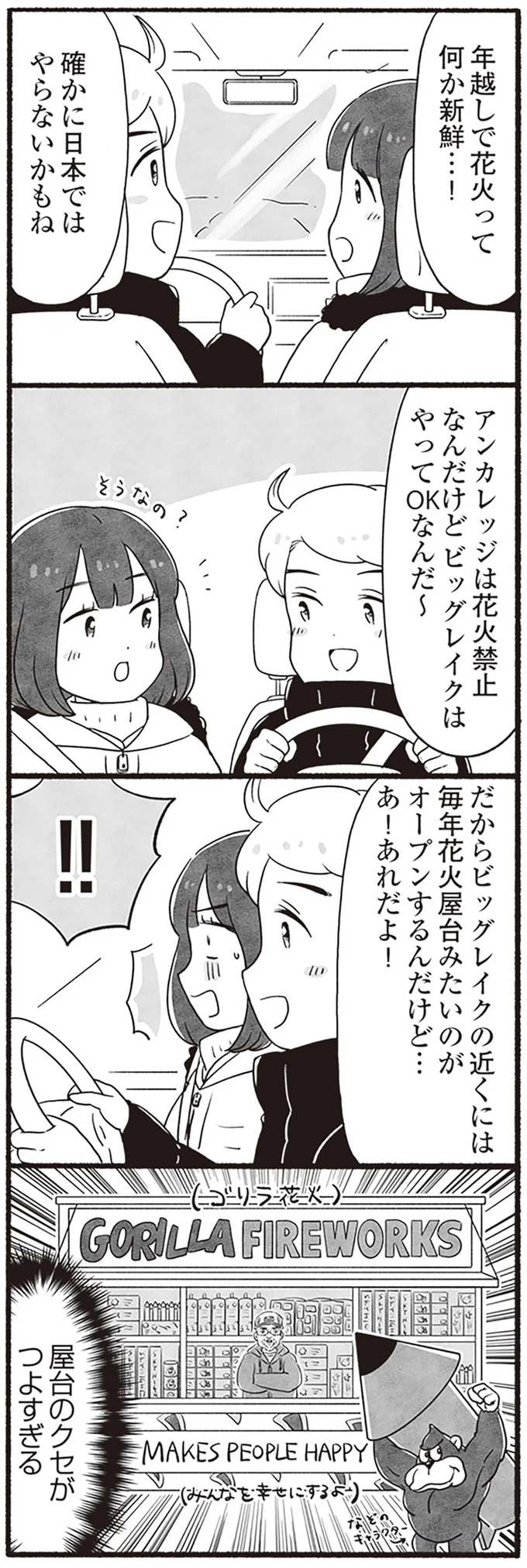 年越しで花火ってなんか新鮮