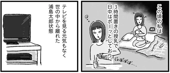 世の中から離れてしまった産後。浦島太郎状態の新米母を救ってくれたのは？／アラフォーまきこのごゆるり家事（15）