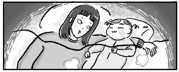 いつまで一緒に寝てくれるかな？湯たんぽならぬ「子たんぽ」にくっつく幸せ／アラフォーまきこのごゆるり家事（18）