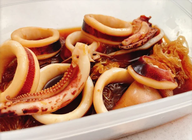 面堂露命名「いイカげん煮」。大根のつまを使えば、煮る時間が大幅に短縮できる!