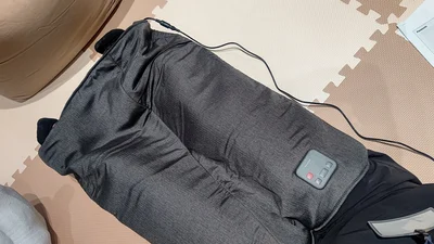 奥まで入れると太ももを覆ってくれました