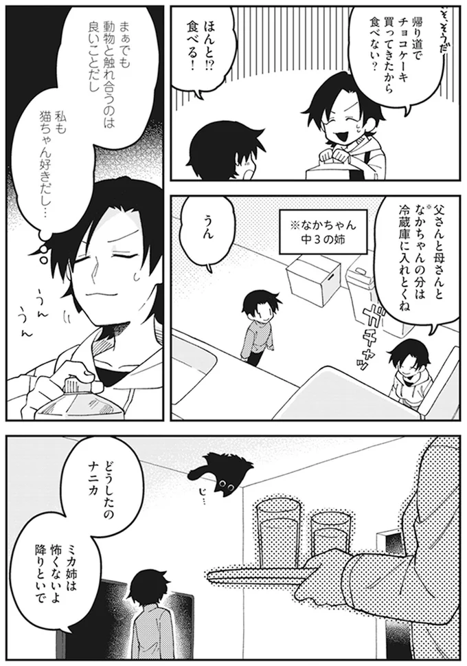 チョコケーキ買ってきたから食べない？