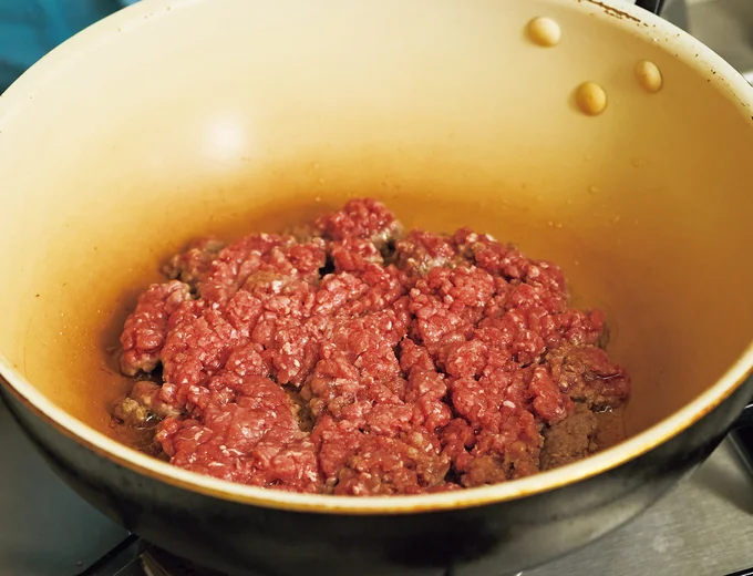 白いミートソースのスパゲッティの作り方