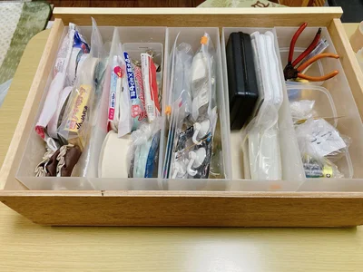 引き出しを引き出せば、ひと目でわかる収納に