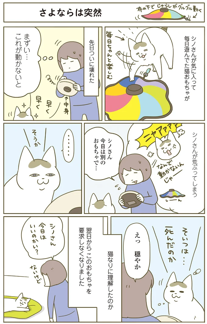 突然のお別れ