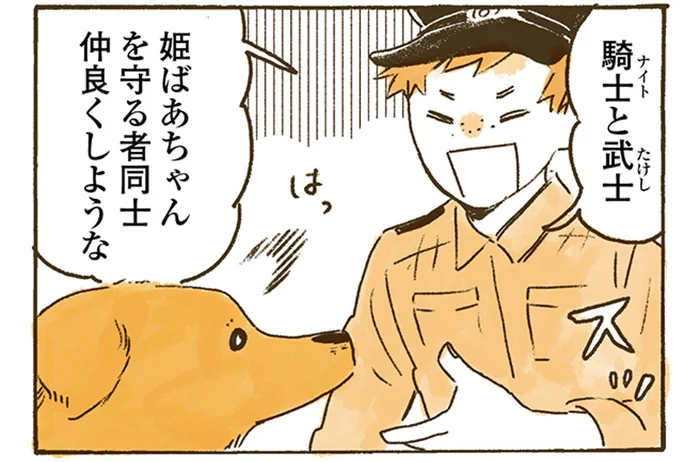 「仲良くしような！」同担拒否!?おばあちゃんを守る騎士と武士の関係／姫ばあちゃんとナイト（13）