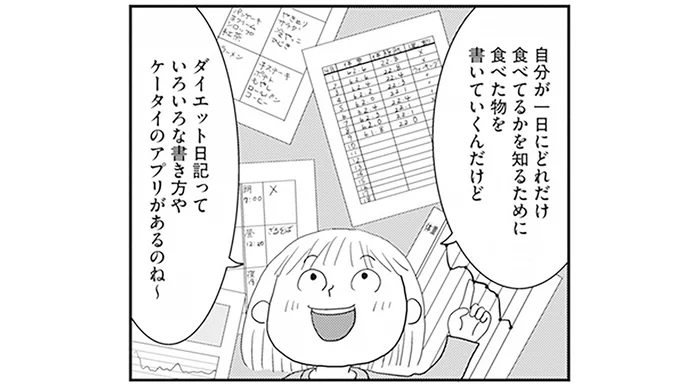 私は1日にどれだけ食べてる？ダイエット日記で過去の減量方法をおさらい！／空気でも太るお年頃の私が 15キロ痩せるまで（3）