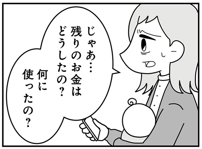 じゃあ…残りのお金はどうしたの?何に使ったの?