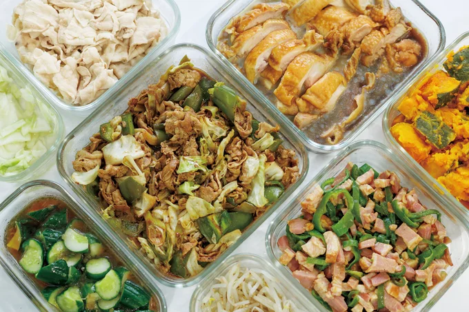 まとめ買いした食材で平日の食材をすべて作り置き