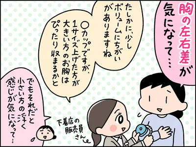 胸の左右差が気になって…