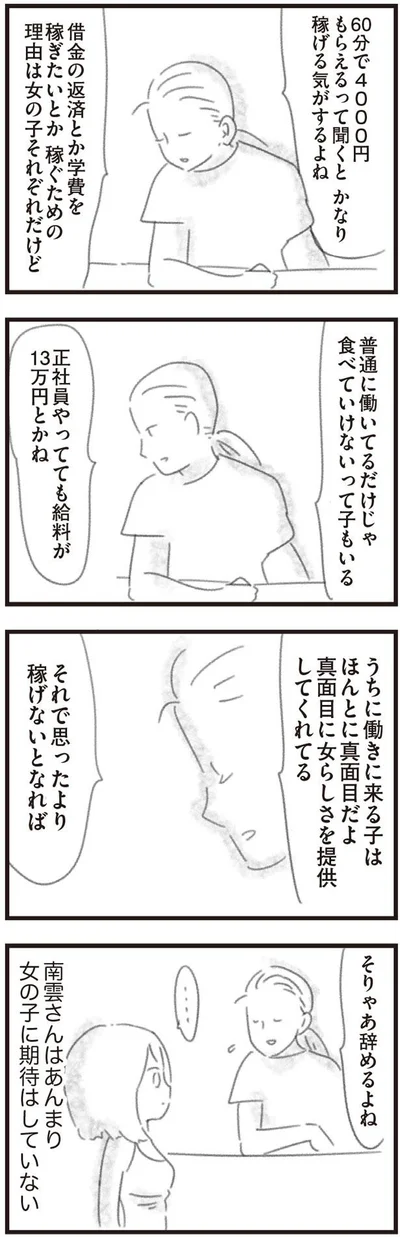 うちに働きに来る子はほんとに真面目だよ