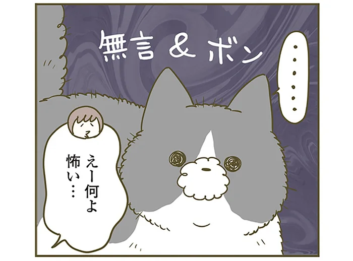 危機は去ったのかな？ 虚空を見つめて一回り大きくなるうちの猫が不思議です／うちの猫がまた変なことしてる。6（2）